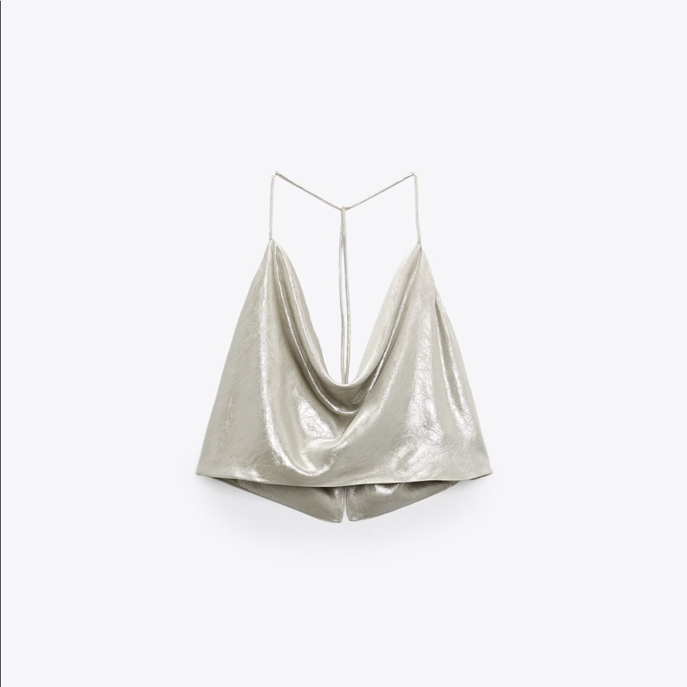 NWT ZARA Cowl Neck Top - Picture 5 of 8